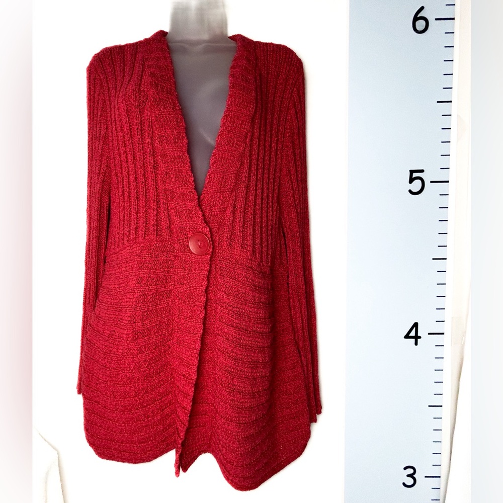 Charter Club Harvest Orange Ribbed Cardigan NWT‎ XL